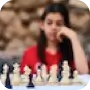 picture of a girl playing chess